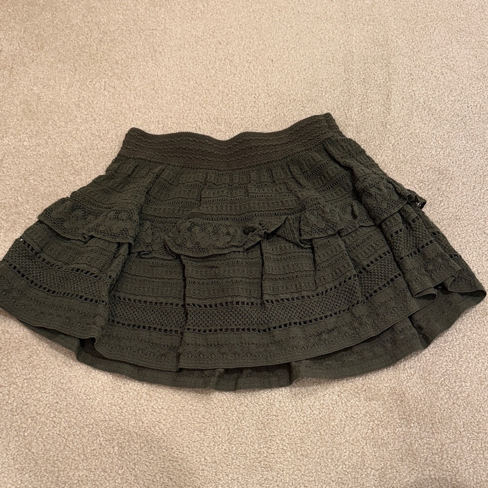 Aerie Dark Green Mini Skirt